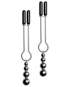Master Series Adorn Triple Bead Nipple Clamp Set