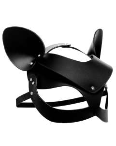 Master Series Bad Kitten Leather Cat Mask