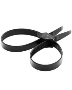 Master Series Black Zip Tie Police Cuffs