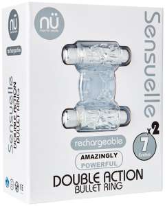 Nu Sensuelle Double Action Rechargeable Bullet Cockring