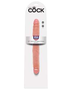 King Cock 12" Slim Double Dildo