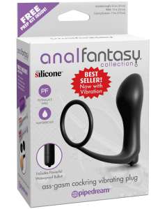 Pipedream Anal Fantasy Collection Ass-Gasm Vibrating Silicone Cockring Anal Plug