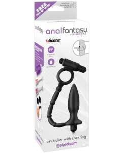 Pipedream Anal Fantasy Collection Vibrating Silicone Ass Kicker with Cockring