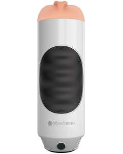 Pipedream Extreme Toyz Mega Grip Vibrating Squeezable Fanta Flesh Stroker