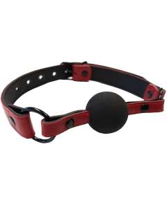 Rouge Leather Ball Gag