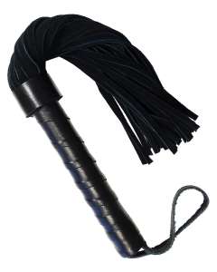 Rouge Short Leather Handle Suede Flogger