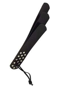 Rouge Three Straps Leather Paddle