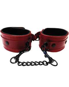 Rouge Leather Wrist Cuffs