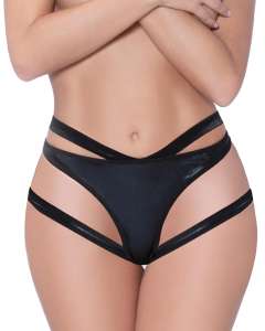 Seven 'til Midnight Lamé Hip Cutout Crotchless Boyshorts