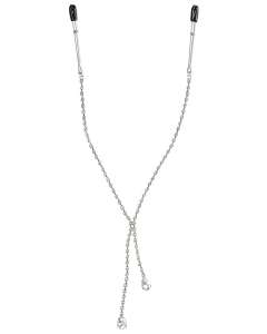 Sportsheets Sincerely Teardrop Crystal Nipple Chain and Clips