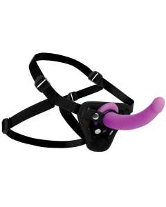 Strap U Navigator Silicone G-Spot Dildo with Harness