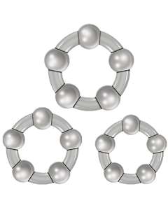 Zero Tolerance Three Amigos Beaded Cock Rings