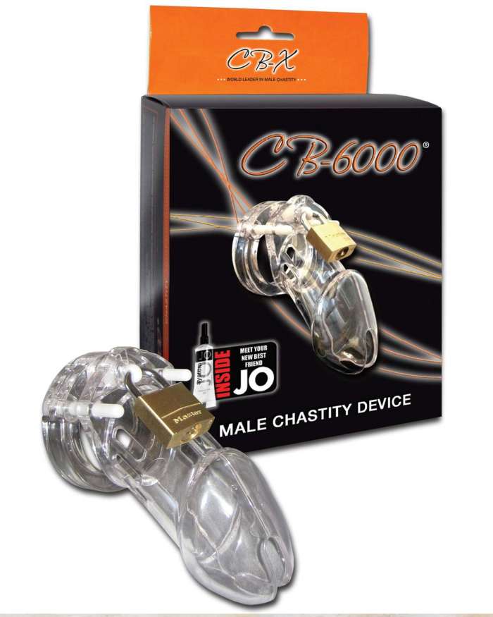 CB-X CB-6000 Cock Cage and Lock Male Chastity Set 3.25