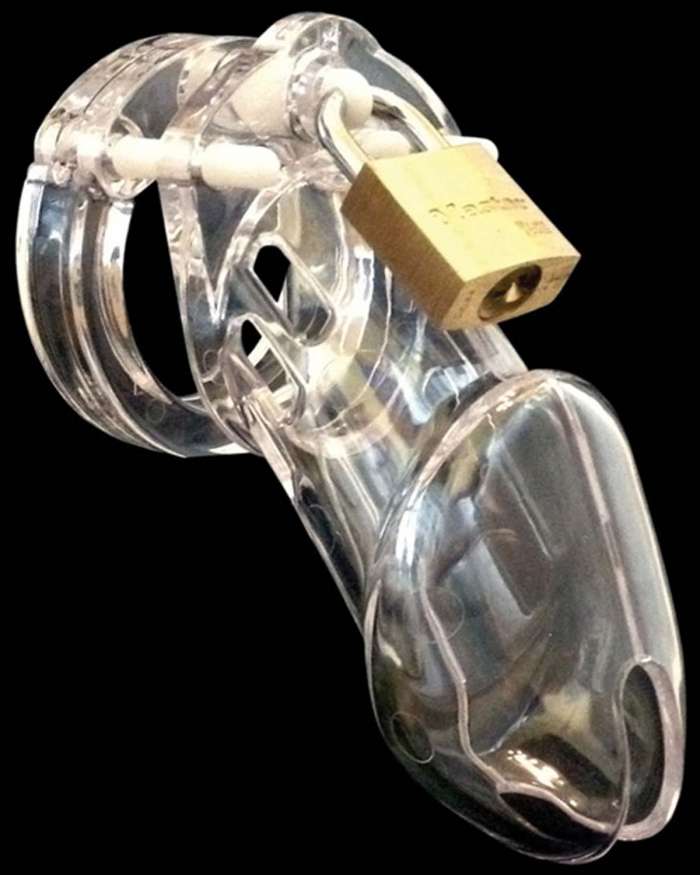 CB-X CB-6000 Cock Cage and Lock Male Chastity Set 3.25