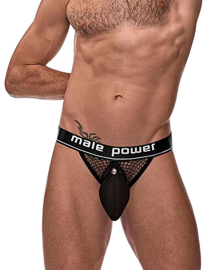 Male Power Cock Pit Fishnet Cock Ring Jockstrap