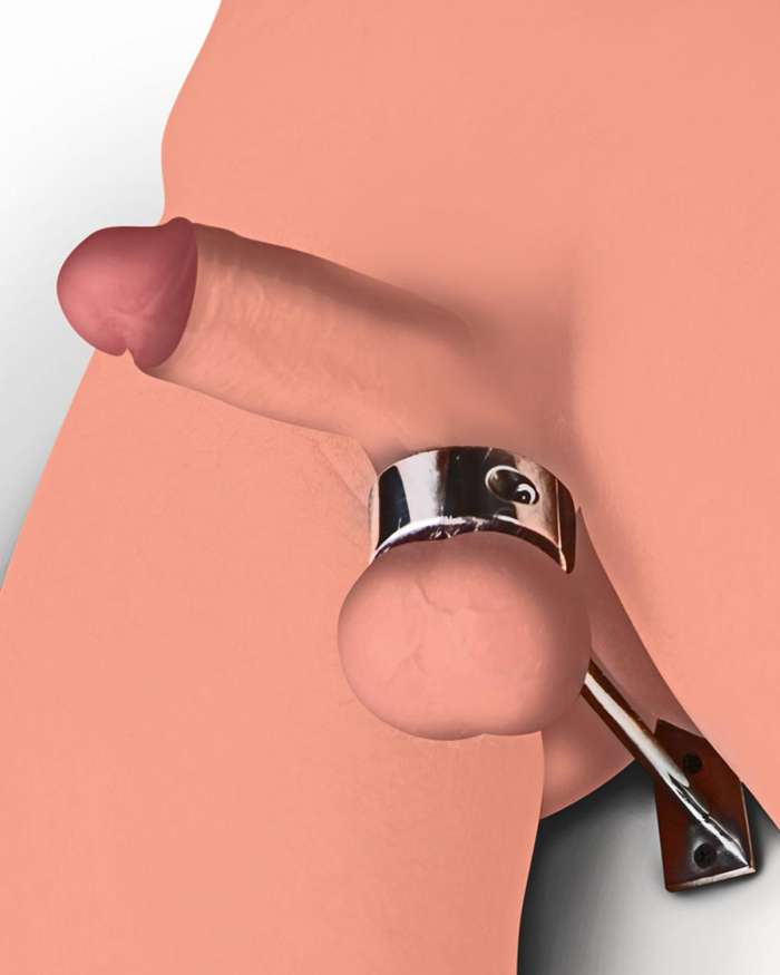 Master Series Locking Mounted CBT Scrotum Cuff Bar