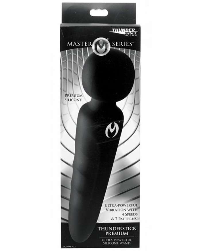 Master Series Thunderstick Premium Ultra Powerful Silicone Rechargeable Wand