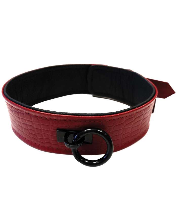 Rouge Two-Tone Leather Collar