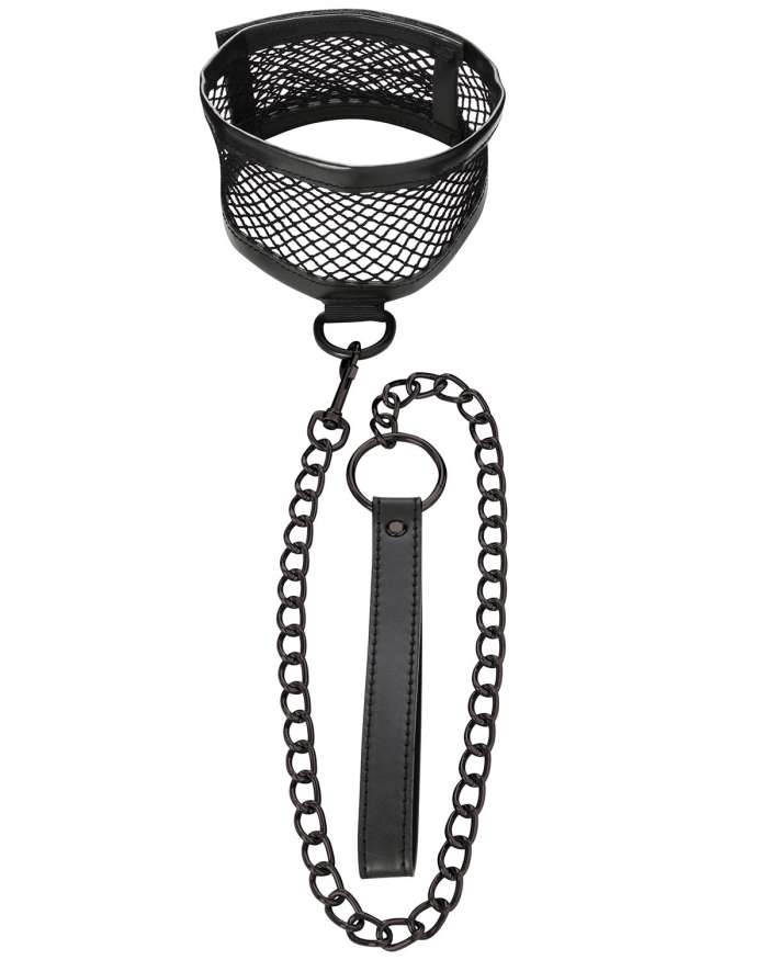 Sex & Mischief Fishnet Collar and Leash