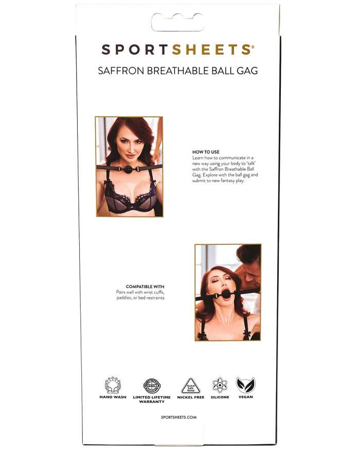 Sportsheets Saffron Breathable Ball Gag