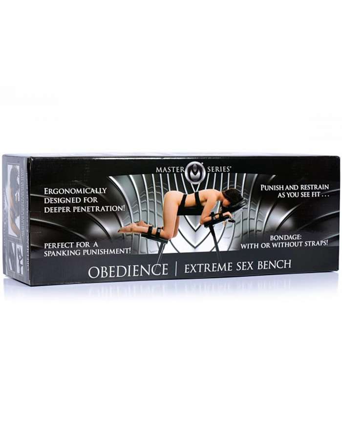 Master Series Obedience Extreme Sex Bench with Restraint Straps