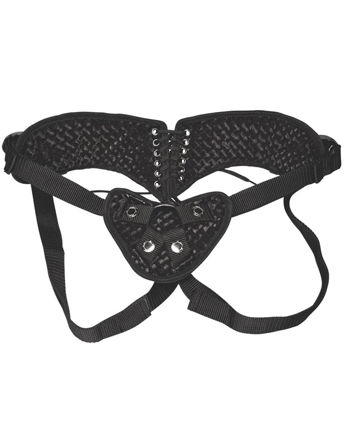 Трусики для страпона Patent Leather Strap On Harness Lux Fetish, черный, OS LF1360-BLK - Lux Fetish - Трусики с кольцом - Купить